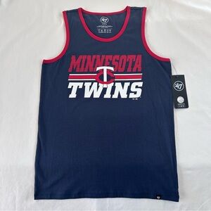 '47 Minnesota Twins Atlas Blue Tank Top Men’s Medium Sleeveless NWT MLB